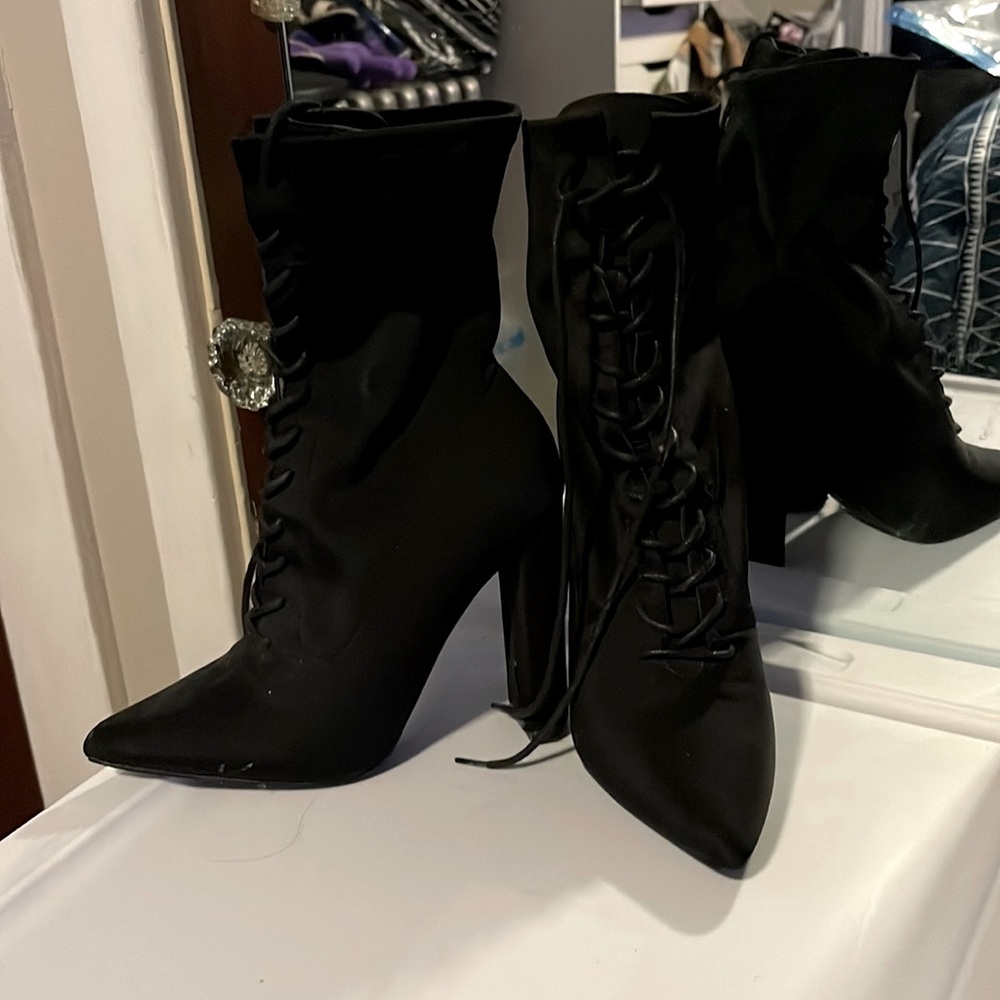 Lace up ankle boots